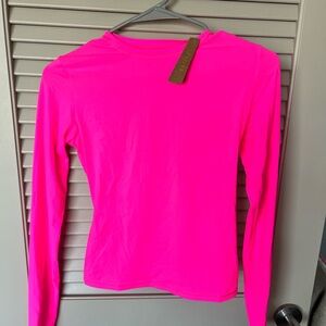 NWT Skims Hot Pink Long Sleeve